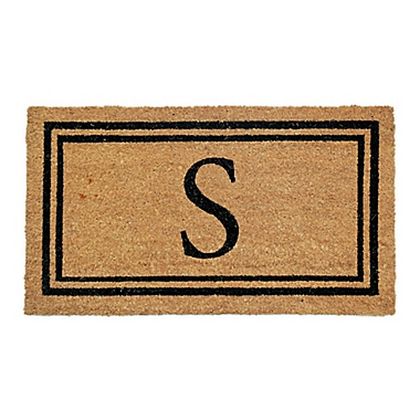 Simply Essential&trade; 16&quot;x28&quot; Monogram Letter &quot;S&quot; Coir Door Mat Insert. View a larger version of this product image.