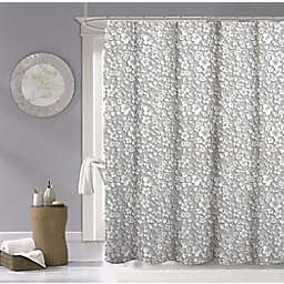 Dainty Home Floral 72-Inch x 72-Inch Shower Curtain in White