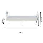 Alternate image 4 for Rack Furniture Brooklyn Metal Twin Bed in White