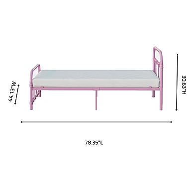 Rack Furniture Melissa Metal Twin Bed. View a larger version of this product image.