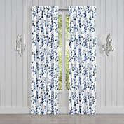 J. Queen New York&trade; Rialto 84-Inch Rod Pocket Window Curtain Panels in French Blue (Set of 2)