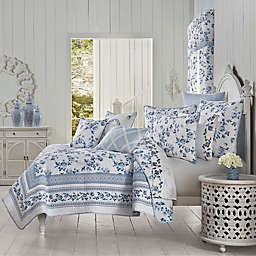 J. Queen New York Rialto 2-Piece Reversible Twin/Twin XL Quilt Set in French Blue