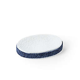 Everhome™ Beaded Striped Soap Dish in White/Blue