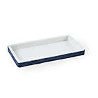 Alternate image 0 for Everhome&trade; Beaded Striped Tray in White/Blue