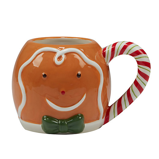 Alternate image 1 for Certified International Holiday Magic Gingerbread 3D Mugs (Set of 4)