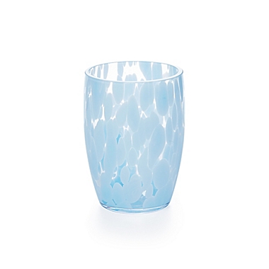 Everhome&trade; Coastal Dalmation Glass Tumbler in Skyway. View a larger version of this product image.