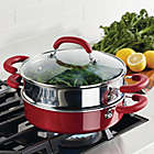 Alternate image 2 for Rachael Ray&trade; Create Delicious Nonstick 3-Piece Steamer Set in Red