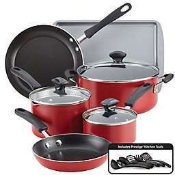 Farberware® Cookstart Nonstick Aluminum 15-Piece Cookware Set in Red