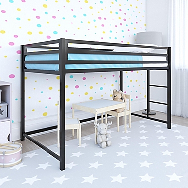 EveryRoom Mason Twin Loft Bed in Black. View a larger version of this product image.