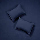 Alternate image 4 for Levtex Home Mills Waffle 3-Piece Full/Queen Quilt Set in Navy