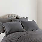 Alternate image 3 for Levtex Home Mills Waffle 3-Piece King Quilt Set in Charcoal