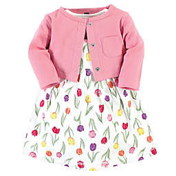 Hudson Baby® Size 9-12M Spring Multicolor Dress and Cardigan Set