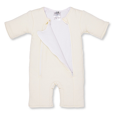 Baby Merlin&reg; Size 3-6M Magic Sleepsuit Wearable Blanket in Cream. View a larger version of this product image.
