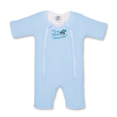 Baby Merlin&reg; Size 6-9M Microfleece Baby Sleepsuit Wearable Blanket in Blue