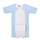 Alternate image 2 for Baby Merlin&reg; Size 6-9M Microfleece Baby Sleepsuit Wearable Blanket in Blue