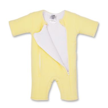 Baby Merlin&reg; Size 3-6M Microfleece Baby Sleepsuit Wearable Blanket in Yellow. View a larger version of this product image.