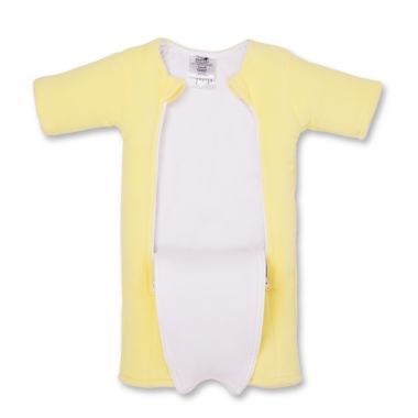 Baby Merlin&reg; Size 3-6M Microfleece Baby Sleepsuit Wearable Blanket in Yellow. View a larger version of this product image.