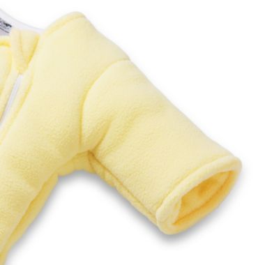 Baby Merlin&reg; Size 3-6M Microfleece Baby Sleepsuit Wearable Blanket in Yellow. View a larger version of this product image.