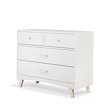 Sorrelle Furniture Soho 4-Drawer Dresser in White. View a larger version of this product image.