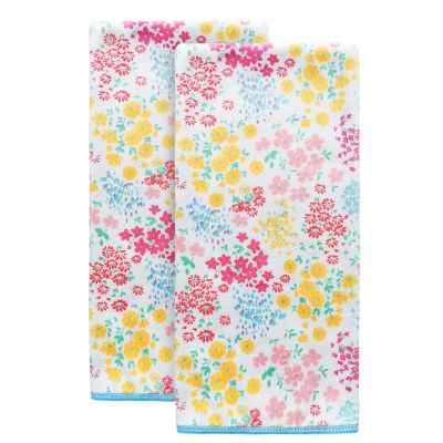 TT & Lola Yellow Rose Floral Kitchen Towel Set 