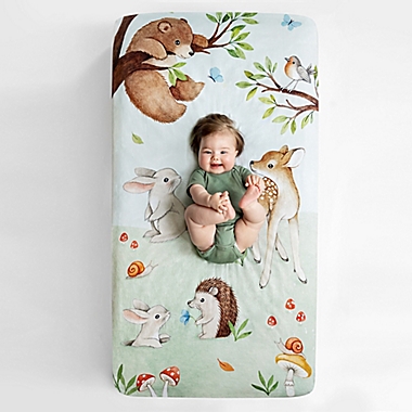Rookie Humans&reg; Enchanted Forest Cotton Sateen Fitted Crib Sheet. View a larger version of this product image.