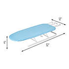 Alternate image 2 for Honey-Can-Do&reg; Deluxe Tabletop Ironing Board with Retractable Iron Rest in White/Aqua
