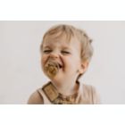 Alternate image 1 for BIBS&reg; 6-18M 2-Pack Colour Tie-Dye Pacifiers in Ivory/Mustard