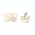 Alternate image 0 for BIBS&reg; Couture 0-6M 2-Pack Silicone Pacifiers in Ivory