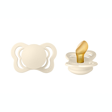 BIBS&reg; Couture 0-6M 2-Pack Latex Pacifiers in Ivory. View a larger version of this product image.