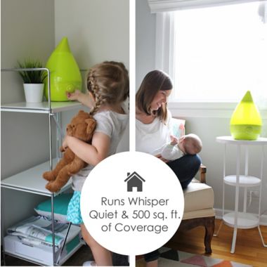 Crane Ultrasonic Cool-Mist Drop Shape Humidifier in Green. View a larger version of this product image.