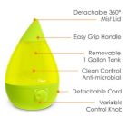 Alternate image 5 for Crane Ultrasonic Cool-Mist Drop Shape Humidifier in Green