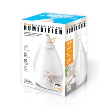 Crane Ultrasonic Cool-Mist Drop Shape Humidifier in White. View a larger version of this product image.