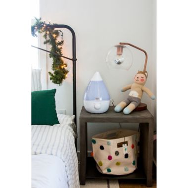 Crane Ultrasonic Cool-Mist Drop Shape Humidifier in White. View a larger version of this product image.