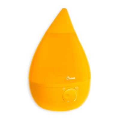 Crane Ultrasonic Cool-Mist Drop Shape Humidifier in Orange