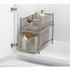 Alternate image 8 for Squared Away&trade; Large Metal Mesh Cabinet Drawer in Nickel