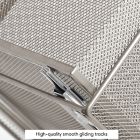 Alternate image 3 for Squared Away&trade; Large Metal Mesh Stacking Drawer in Nickel