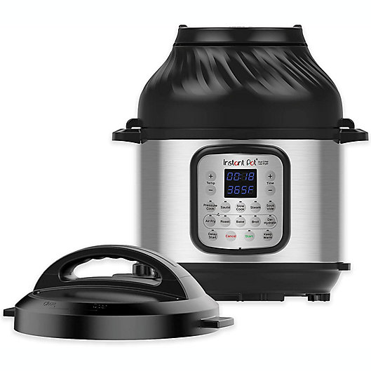 Alternate image 1 for Instant Pot® Duo Crisp™ + 6 qt. Air Fryer in Stainless Steel/Black