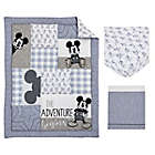 Alternate image 4 for Disney&reg; Call Me Mickey 3-Piece Crib Bedding Set in Blue