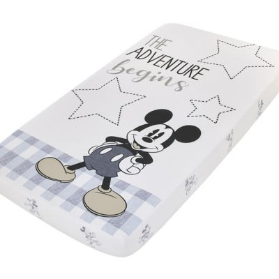 Disney Call Me Mickey Photo Op Fitted Crib Sheet In Blue Bed Bath Beyond