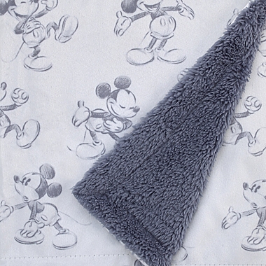 Disney&reg; Call Me Mickey Baby Blanket in Blue. View a larger version of this product image.