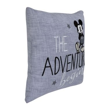Disney Baby&reg; Call Me Mickey Square Throw Pillow in Blue. View a larger version of this product image.
