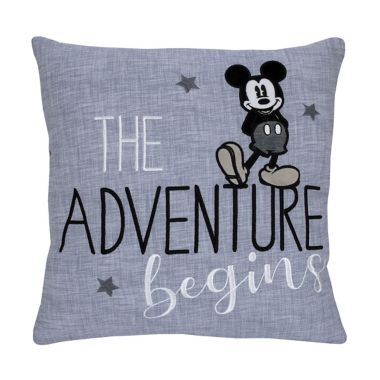 Disney Baby&reg; Call Me Mickey Square Throw Pillow in Blue. View a larger version of this product image.
