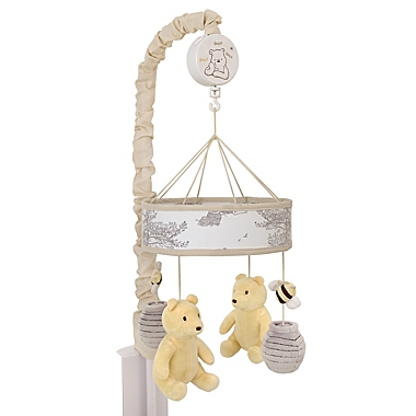 Disney&reg; Classic Pooh Hunny Fun Musical Mobile in Grey. View a larger version of this product image.