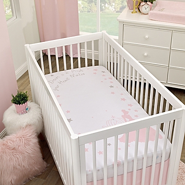 Disney&reg; Princess Enchanting Dreams Photo Op Crib Sheet in Pink. View a larger version of this product image.