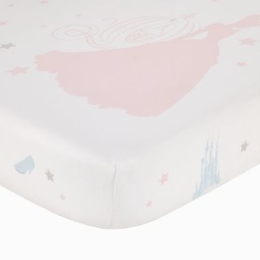 Disney&reg; Princess Enchanting Dreams Photo Op Crib Sheet in Pink. View a larger version of this product image.