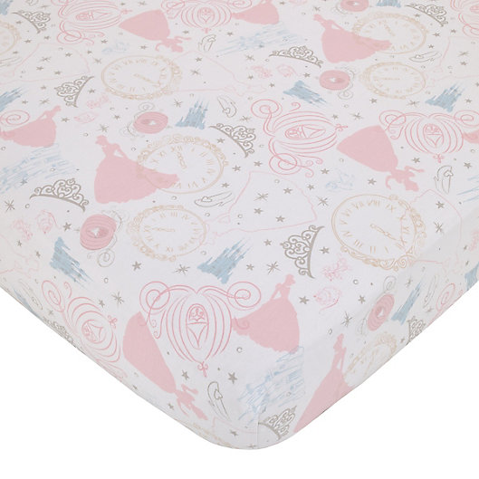 Alternate image 1 for Disney® Princess Enchanting Dreams Crib Sheet in Pink