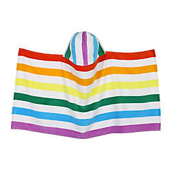 H for Happy™ Rainbow Stripe Hooded Beach Towel in Warm