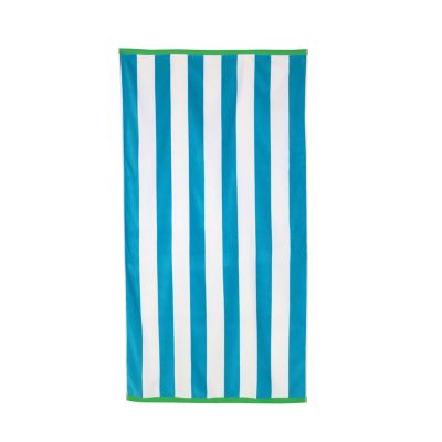 H for Happy&trade; Stripe Cabana Beach Towel in Cool Blue