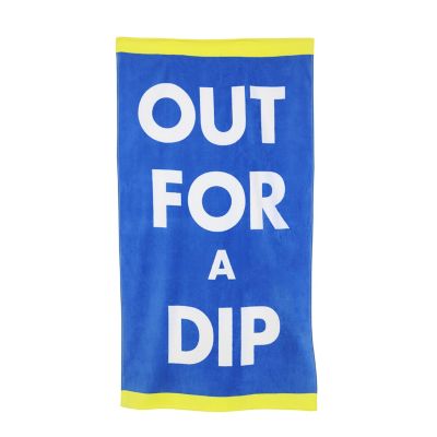 H for Happy&trade; Out for a Dip Beach Towel in Cool
