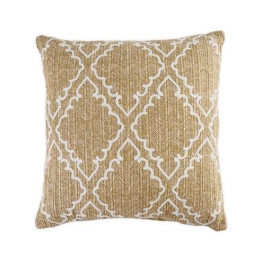 Bee &amp; Willow&trade; Faux Raffia Square Indoor/Outdoor Throw Pillow in Natural. View a larger version of this product image.